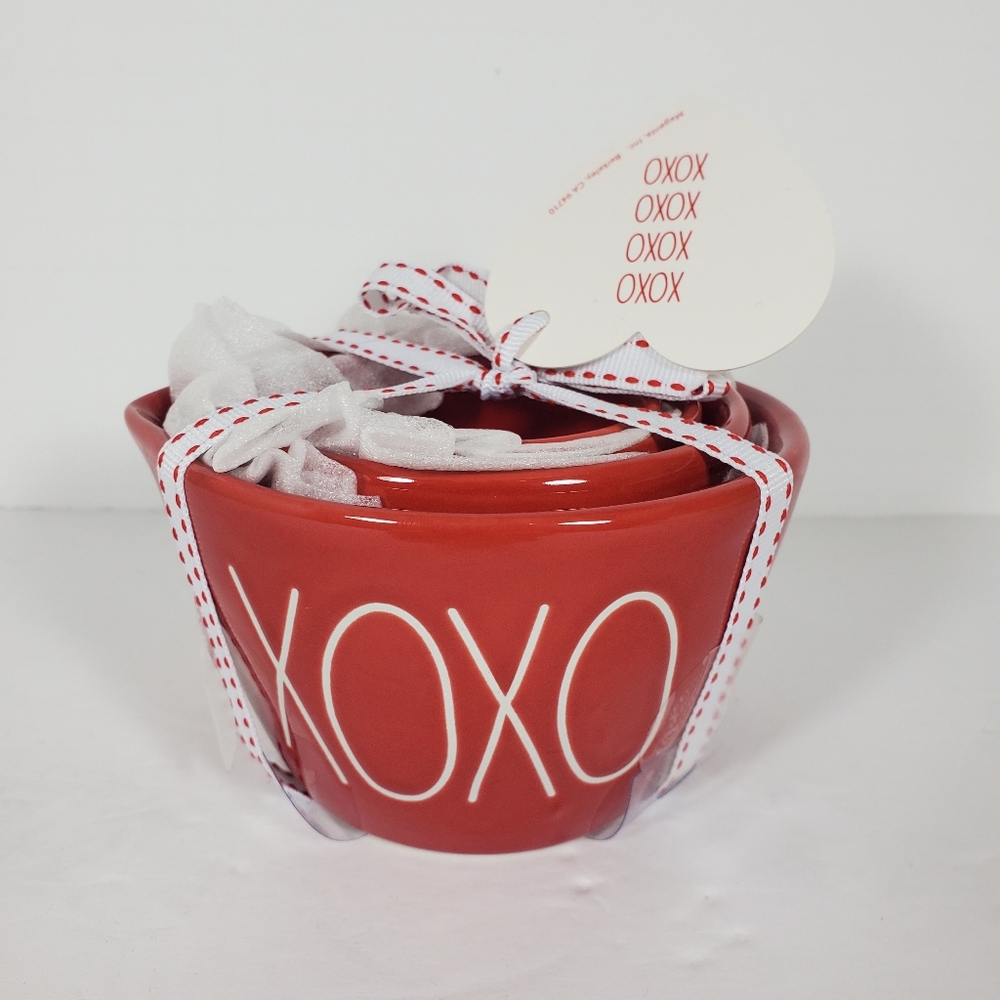 Rae Dunn XOXO Measuring Cups OG Red Valentine's Day NWT